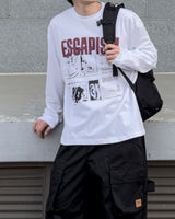 エスカングラフィックロングスリーブTシャツ