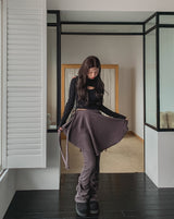 Rani wrap shirring skirt leggings set