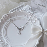 [fromis_9 Baek Jiheon Necklace] ムーンライトティアドロップカラーボーンネックレス