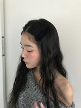 Bunny Faux Fur Snap Hair Clip (3color)
