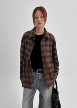 [MADE] Artini Loose Fit Check Shirt