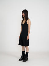 PLEATS MIDI ONE-PIECE (BLACK)