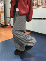 サンドストライプイージーバンディングパンツ (3c)