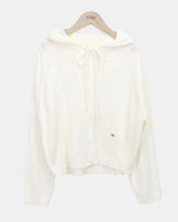 Mamel Punching Hood Knit Cardigan