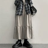Jude Peach Cotton Cancan Long Skirt
