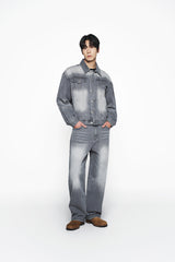 25SS DENIM SET UP TRACKER JACKET GRAY