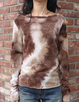タイダイニット(BROWN) 女性用