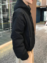 ペイリングカラーブロックフードパディング4C