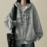 Vision Star Lettering Two Way Hooded Zip-Up