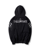 ZIP-UP BLACK HOODIE