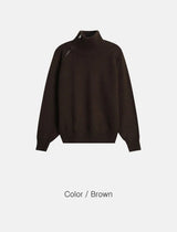 [F/W] ハイネックジッパーポラニット(3color)
