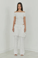 TWO-WAY LACE SKIRT / IVORY