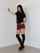 STRIPE JERSEY SHORTS (RED)