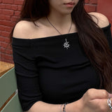 [MADE] neeka-sun necklace (black/silver)