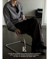 [ESSENTIAL LINE] Round neck basic cardigan(2color)
