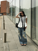 Has Balloon Puff Blouse (3c)