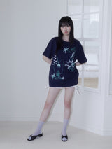 クレヨンフルーツTシャツ (アップルネイビー)