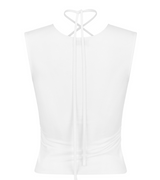 [mnem] Tunnel Strap Sleeveless (white)