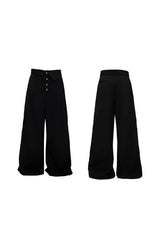 Braided Loose Suit Trousers