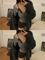 Zia Lace Strap Ribbed Knit 