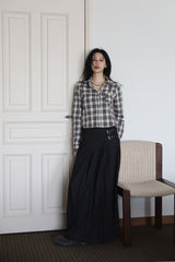 Hazel Check Crop Shirt