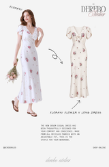 Florayu Flower V Long Dress