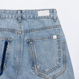 クラシックルックセミワイドデニムパンツ code 18101