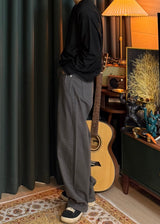 Curved Cotton Pants 5COLOR