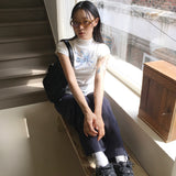 Kirif Slit Rivet Cotton Pants
