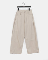 Pech Side Folding Wide Cotton Pants