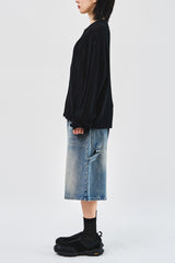 Leaves Knitted Zip Up (3color)