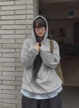 ハーパーストライプストリングフード