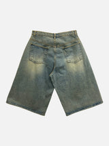 Melan Destroid Bermuda Denim Pants 2C