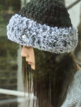 Eskimo Fakefur Beanie - Black