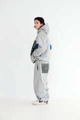 WORK 3L SUPER WIDE JOGGER PANTS CEMENT