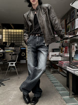 Bron Cat Brush Curve Denim Pants