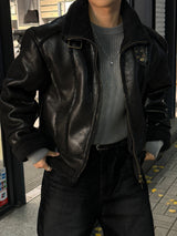 Cutting rider crop mustang jacket