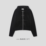 [Unisex] ベルベットミンクフードジップアップ