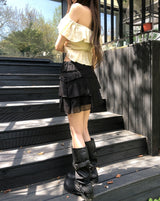 Morin Wavy Layer Frill Skirt