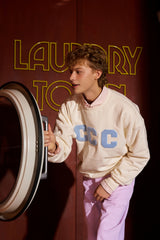 CCC スカイブルーパッチスウェット／アイボリー [Unisex]