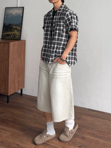 Amber Washed 8/10 Bermuda Pants (3color) (No.962)