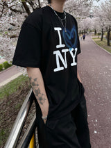 Love NY printing half sleeve 2C