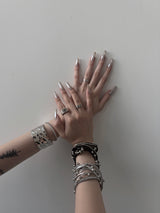 beads multi-strap bracelet (2color)