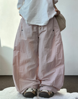 ベイビーパールスナップオーバーナイロンロゴパンツ 🎀🧸🩶🖤7カラー