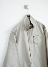 high-neck shirt jacket