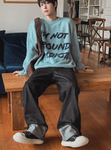 ハリロールアップボタンデニムパンツ