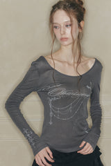 DUSK GRAPHIC TEE charcoal