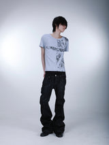 SEXXDEVIL“DESIRE” Union Jack Print T-shirt
