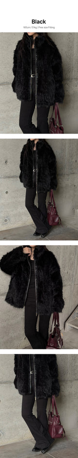 [F/W] Mood overfit fur jacket(2color)