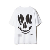 Smudging Skull Graphic T-shirt_White